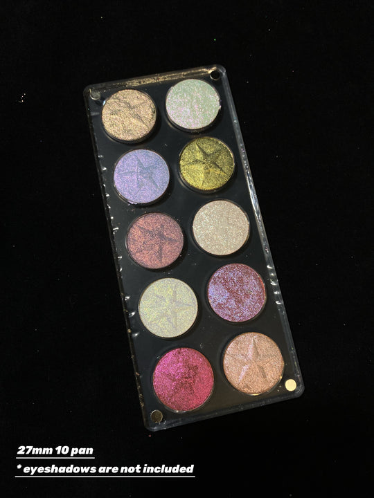 10 Pan 27mm Acrylic Empty Palette